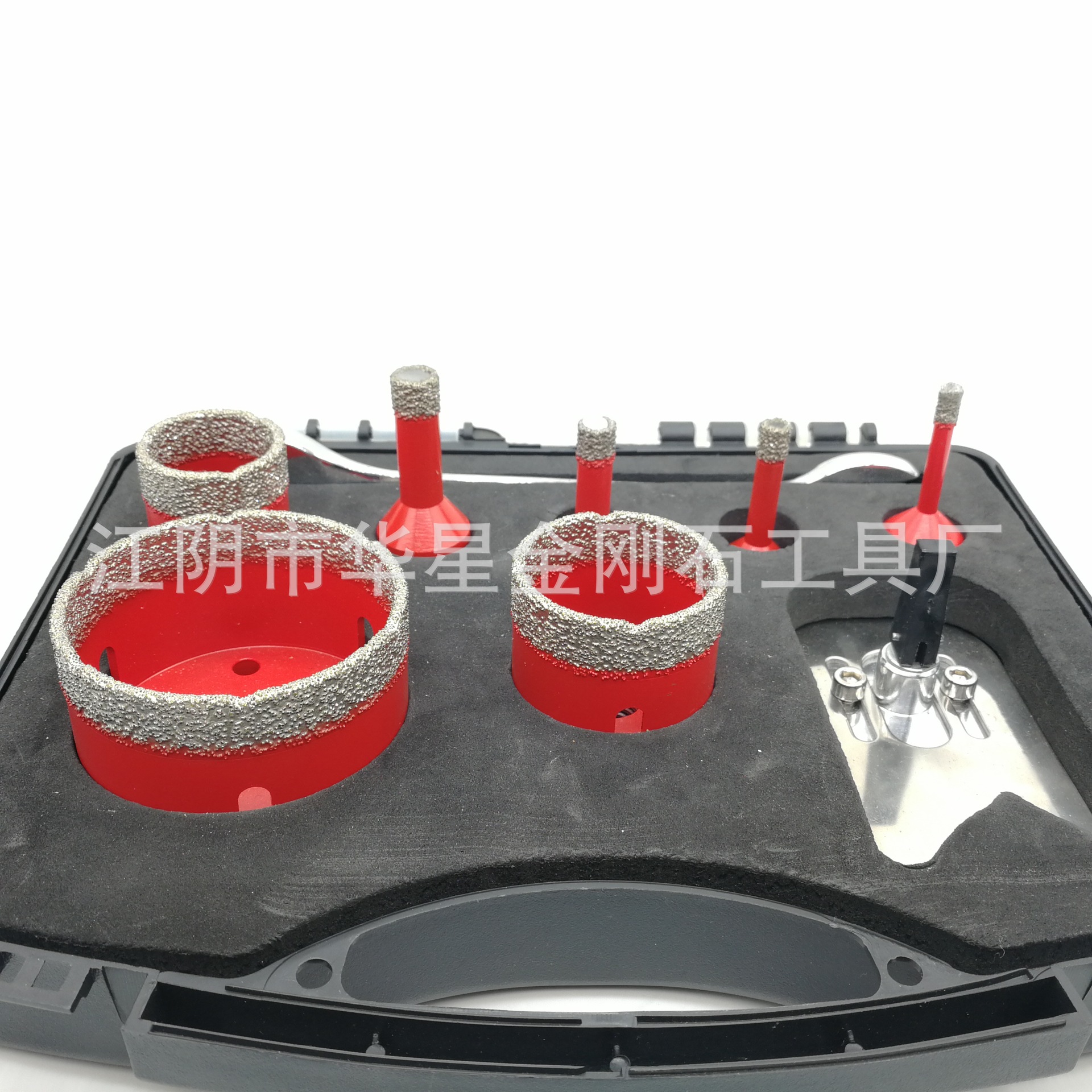 扩孔套装带定位器M14钎焊金刚石钻头混凝土瓷砖玻璃大理石开孔器