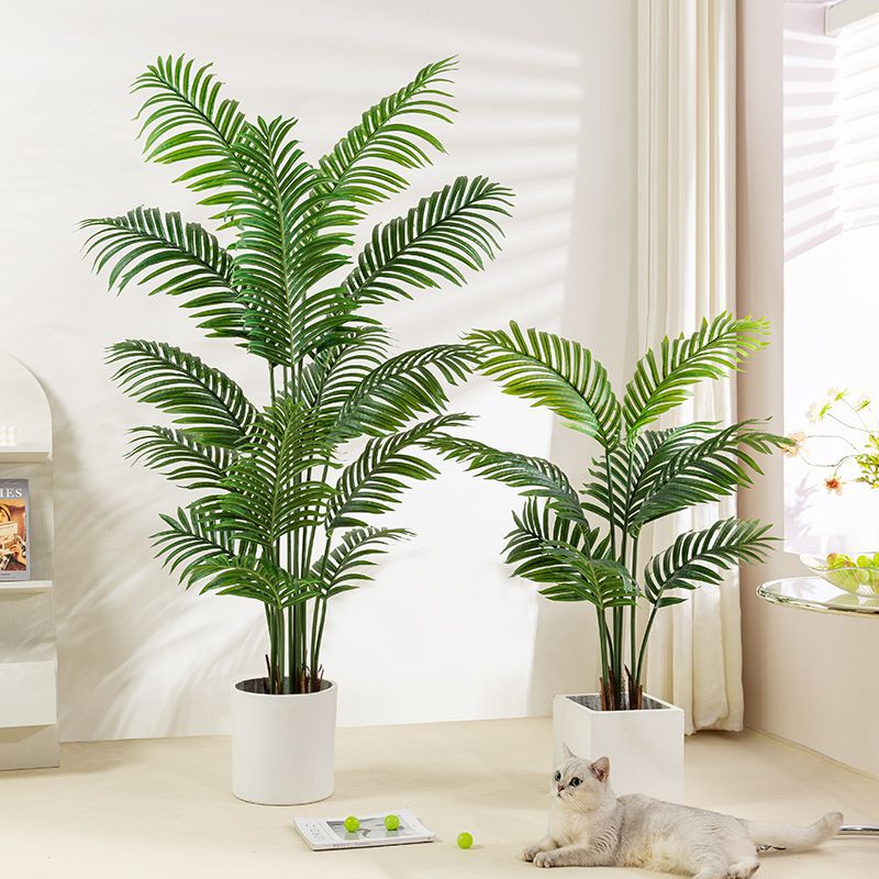 仿真綠植高端輕奢植物室內盆栽客廳裝飾擺件仿真花仿生散尾葵假樹