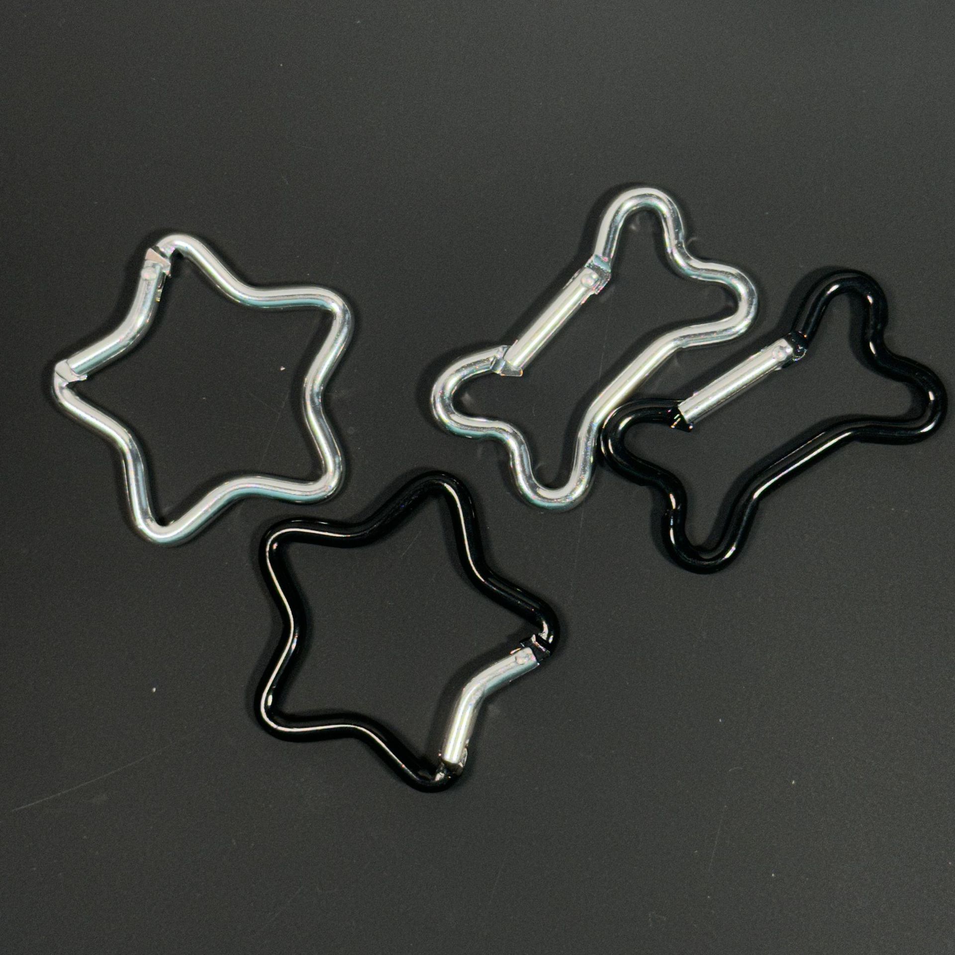 7g Weight Bag Hardware Bag Accessories Type Heart Clasp Closure Clasp Closure Type 1 Piece Quantity Casual, Daily Occasion Metal Material Geometric, Star Pattern Simple Style, Classic Style Style 1 Piece Metal Geometric Star Heart Clasp Closure Bag Hardware 1