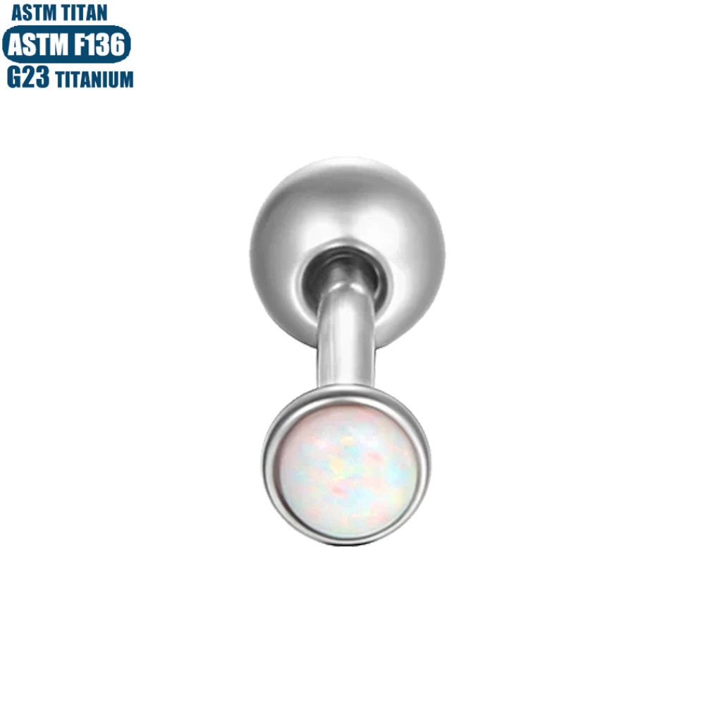 Labret piercing jewelry detail image