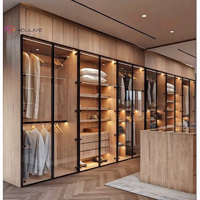 Modern glass capacious storage system