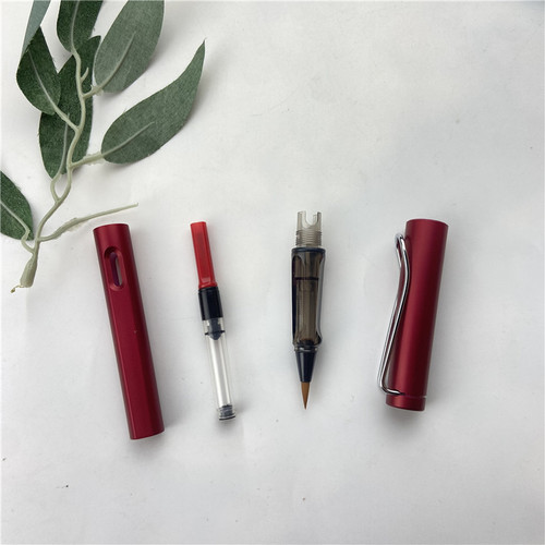 Fountain-style writing brush, soft pen, small regular script, water and ink, portable small and beautiful writing brush for copying scriptures and calligraphy practice