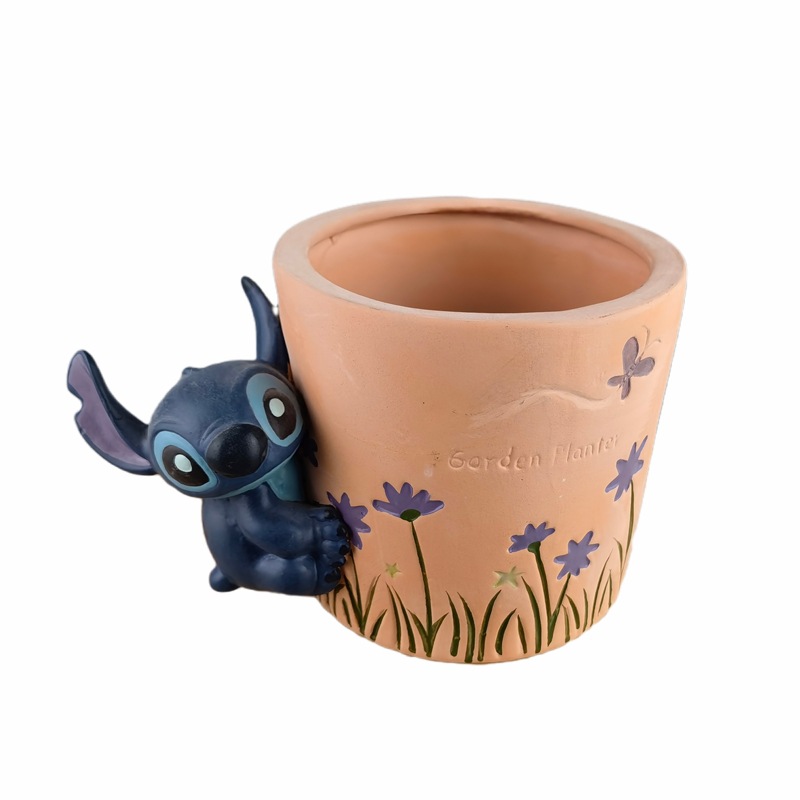 Muñeca niña pequeña maceta de carne cara cerámica reina estatua maceta retrato maceta pequeña niña princesa maceta de arcilla