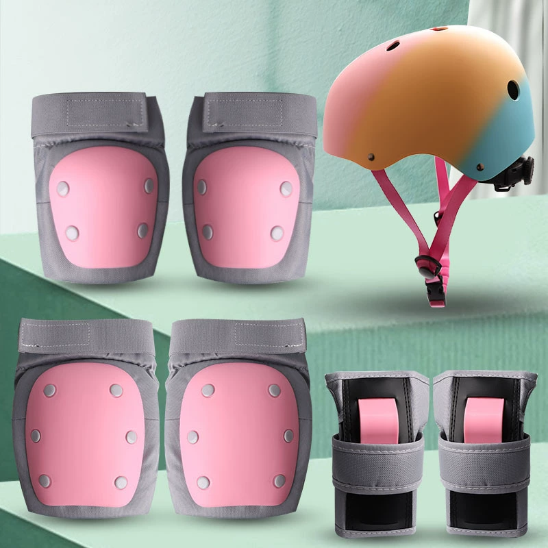 Профессиональная защита скейтборда коньки роликовые коньки мужчины и женщины взрослые дети шлем полный набор сбалансированных велосипедных наколенников
