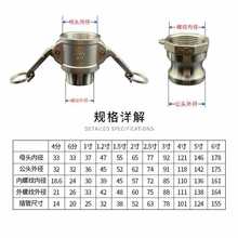 ✅304不锈钢扳把式快速接头波纹管金属软管 化工厂 油罐车用软连