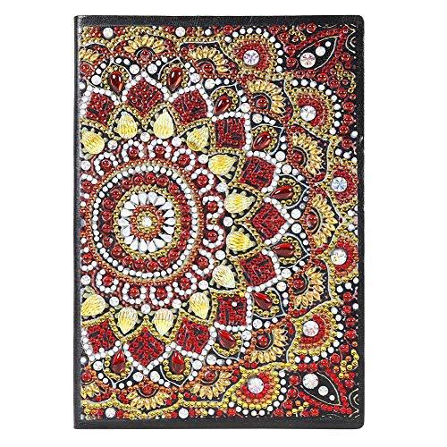 Cuaderno de dibujo de diamantes transfronterizos 5d punto diámetro pintura pegatinas de sexo opuesto mariposa DIY manual cuaderno de notas de cristal