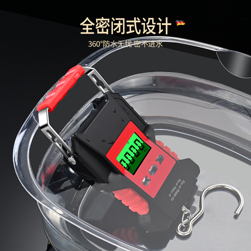 Mini waterproof high-precision portable Electronic balance Portable Portable Scales Spring Hand small-scale Tape express 50kg