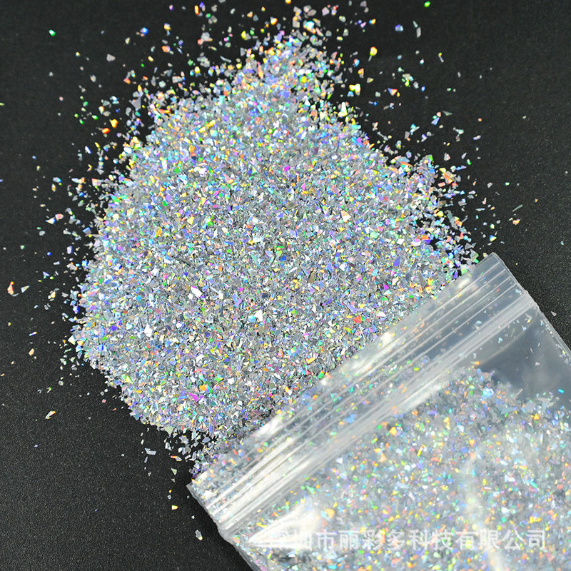 50g Nail Art Iridescent Sequins Irregular Laser Glitter Internet Celebrity Nail Decorations Nail Polish Gel Japanese Materials