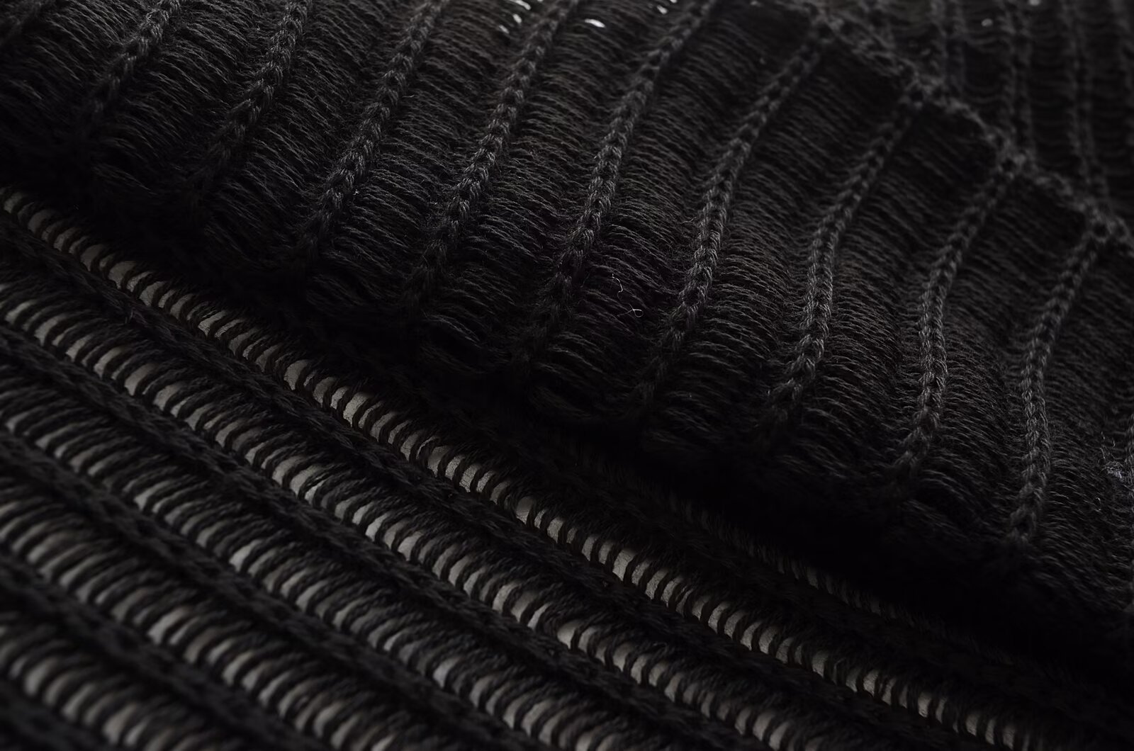 Oh, women's clothing 2024 summer new item asymmetric mesh perspective sexy knitting on top_voghion.com