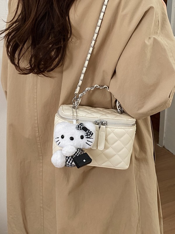 Bagos de mano de viento de fragancia para mujeres 2026 nueva moda cadena de diamante bolso de hombro ligero bolso de caja de nicho image 3