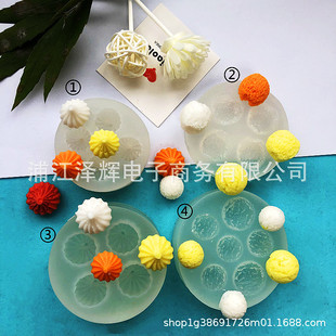 Internet red creative simulation cookie puff baking cake chocolate cream candy silicone kneading mold