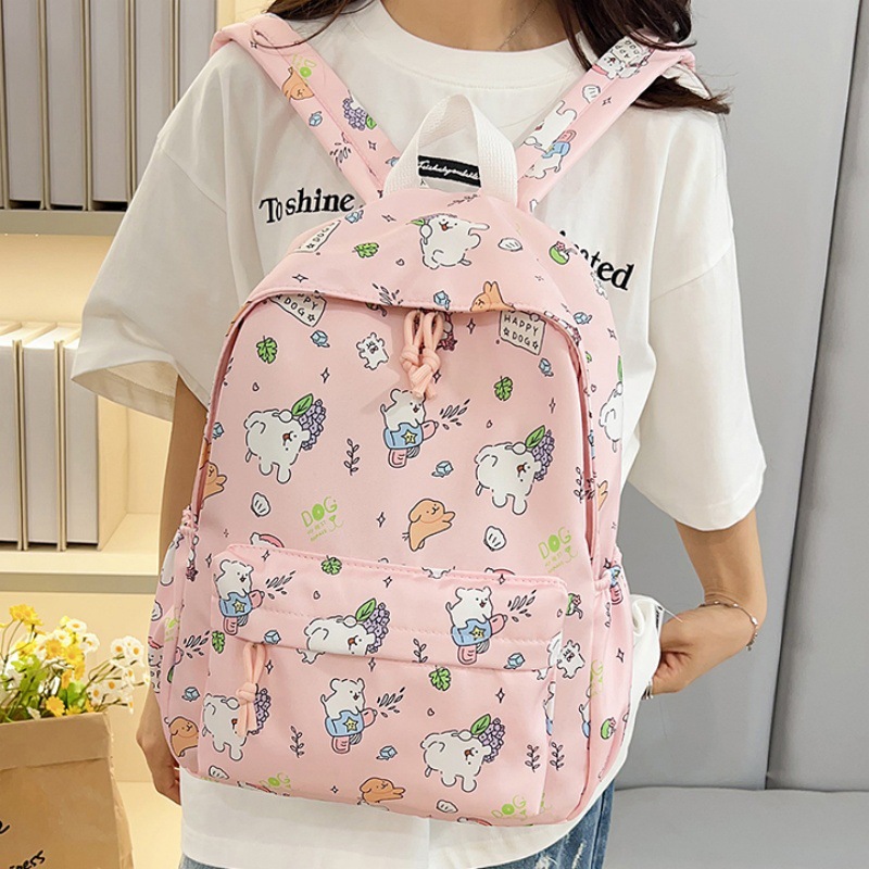 Nueva pequeña mochila fresca encantadora niña de secundaria secundaria estudiantes de mochila ligera de viaje mochila de gran capacidad