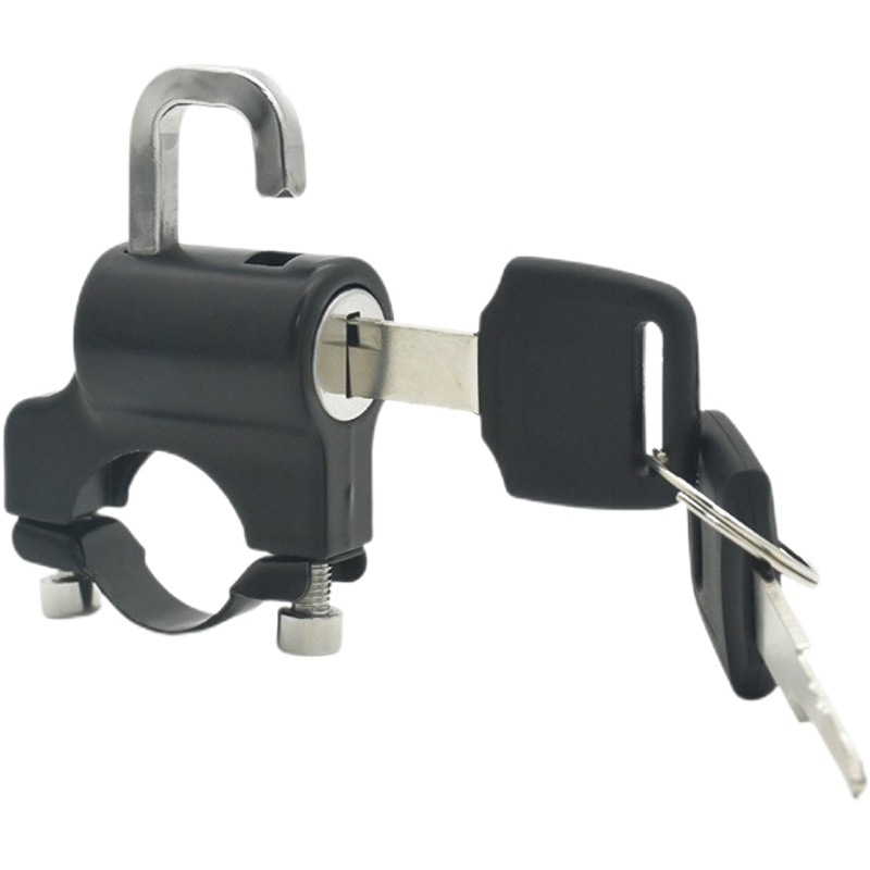 Coche eléctrico antirrobo cerradura del casco de la motocicleta gancho clave antirrobo cerradura fija metal accesorios universales