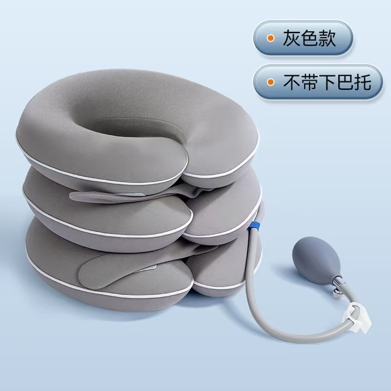 颈椎牵引器脖子拉伸器脖套拉伸缓解颈椎疲劳充气牵引器|undefined