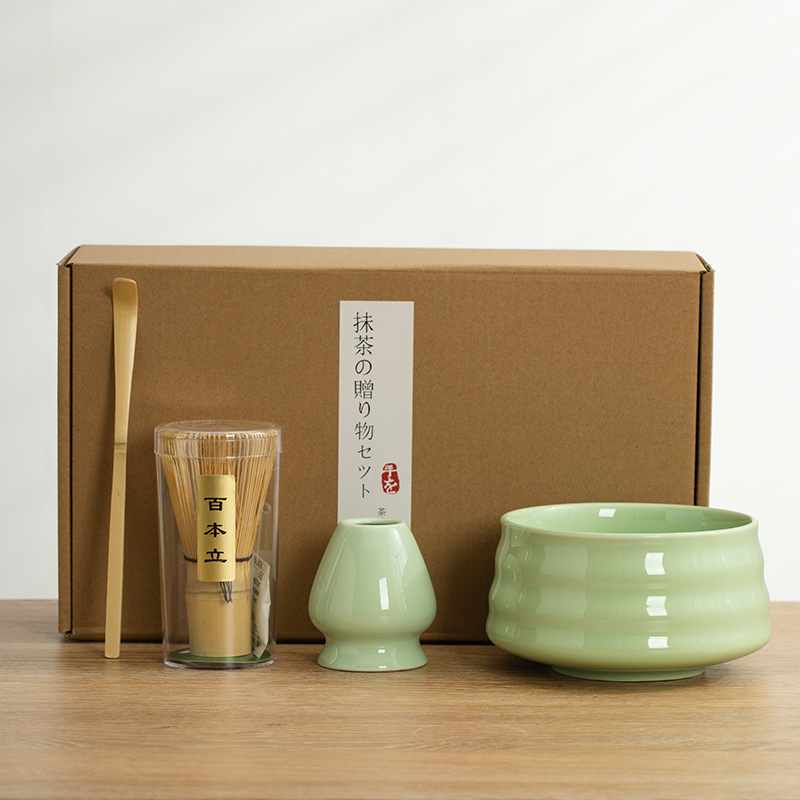 Té especial transfronterizo, cepillo de matcha, té de Baibenli, combinación de té, juego de té de matcha japonés, caja de regalo