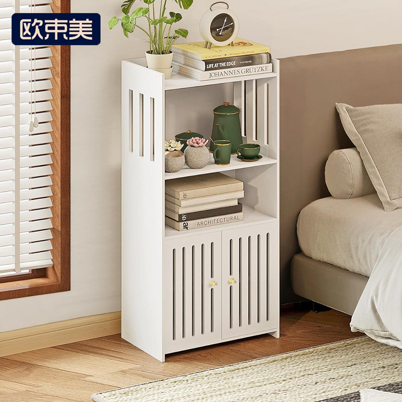 Cross-Border Bathroom Storage Rack Floor-Standing Bathroom Storage and Organization Rack Multi-Layer Double-Door Vertical Cabinet Storage Cabinet Wholesale