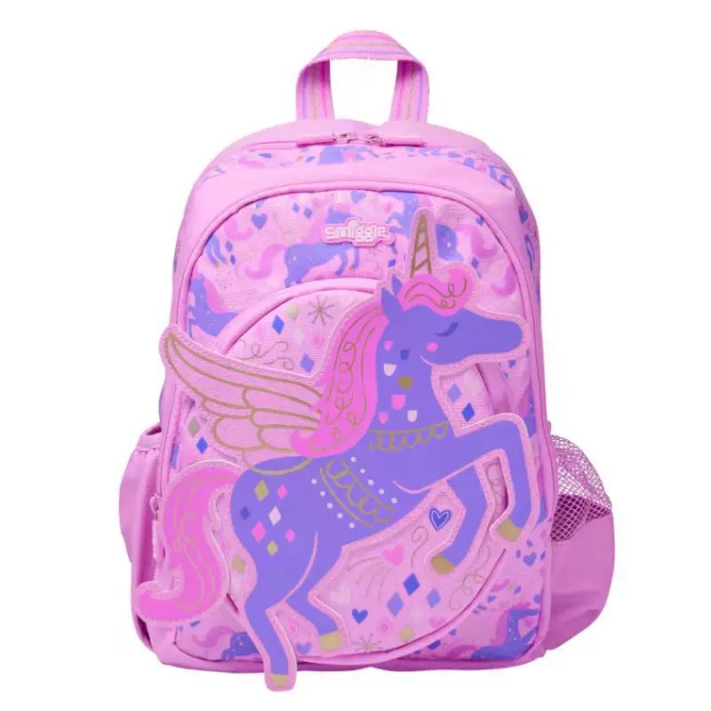 Australia Smiggle caricatura mochila de tamaño medio jardín de infantes mochila de hombro 3D con sombrero de caricatura