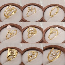 欧美热卖时尚个性水滴锆石戒指女气质唯美百搭指环厂家直销戒指戒