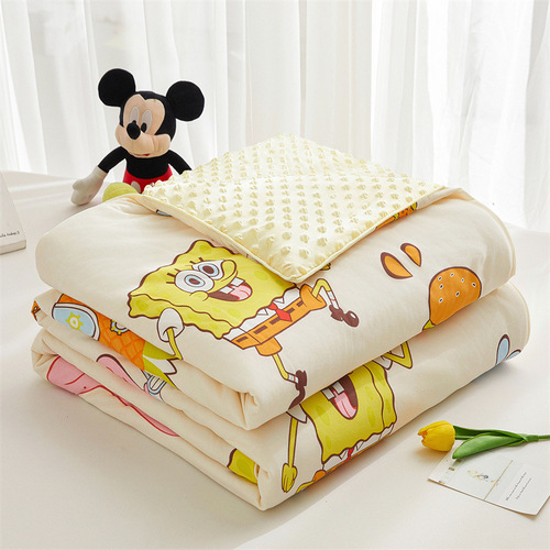 Sanrio Class A cartoon knitted cotton cool bean summer cool quilt summer cool silk single and double children's air-conditioning quilt