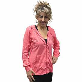 Q 87464 Drawstring Hooded Cardigan 抽绳连帽运动开衫