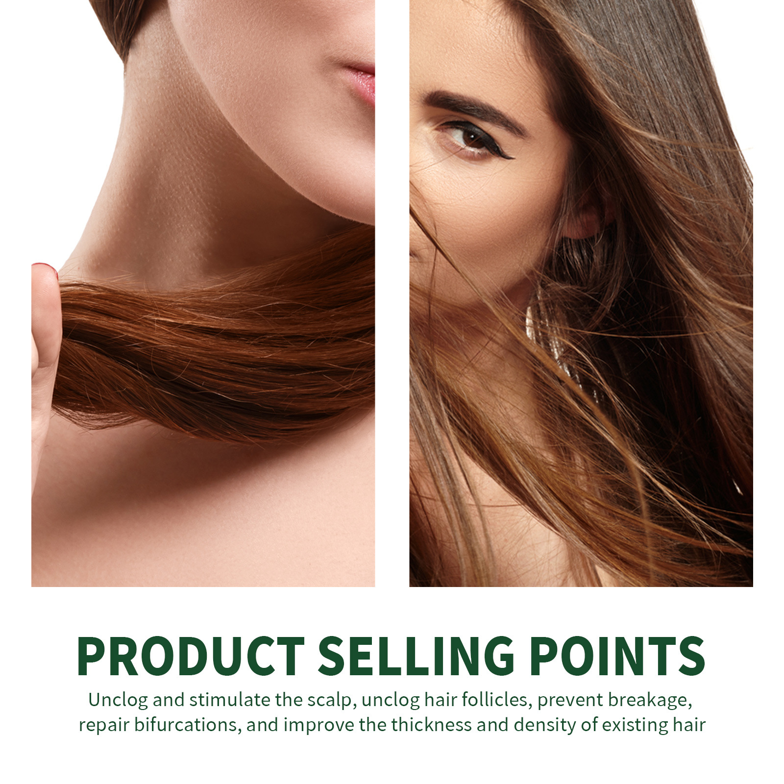 EELHOE Ginseng Hair Thickness Spray, hair care and hair care improvement, hair care, moisturizing and anti-hair loss nutrition spray_voghion.com