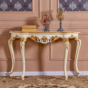European-Style Foyer Table, Luxurious Wall Cabinet, Semi-Circular End Table, Partition Decoration, Entrance Hall, Corridor S^