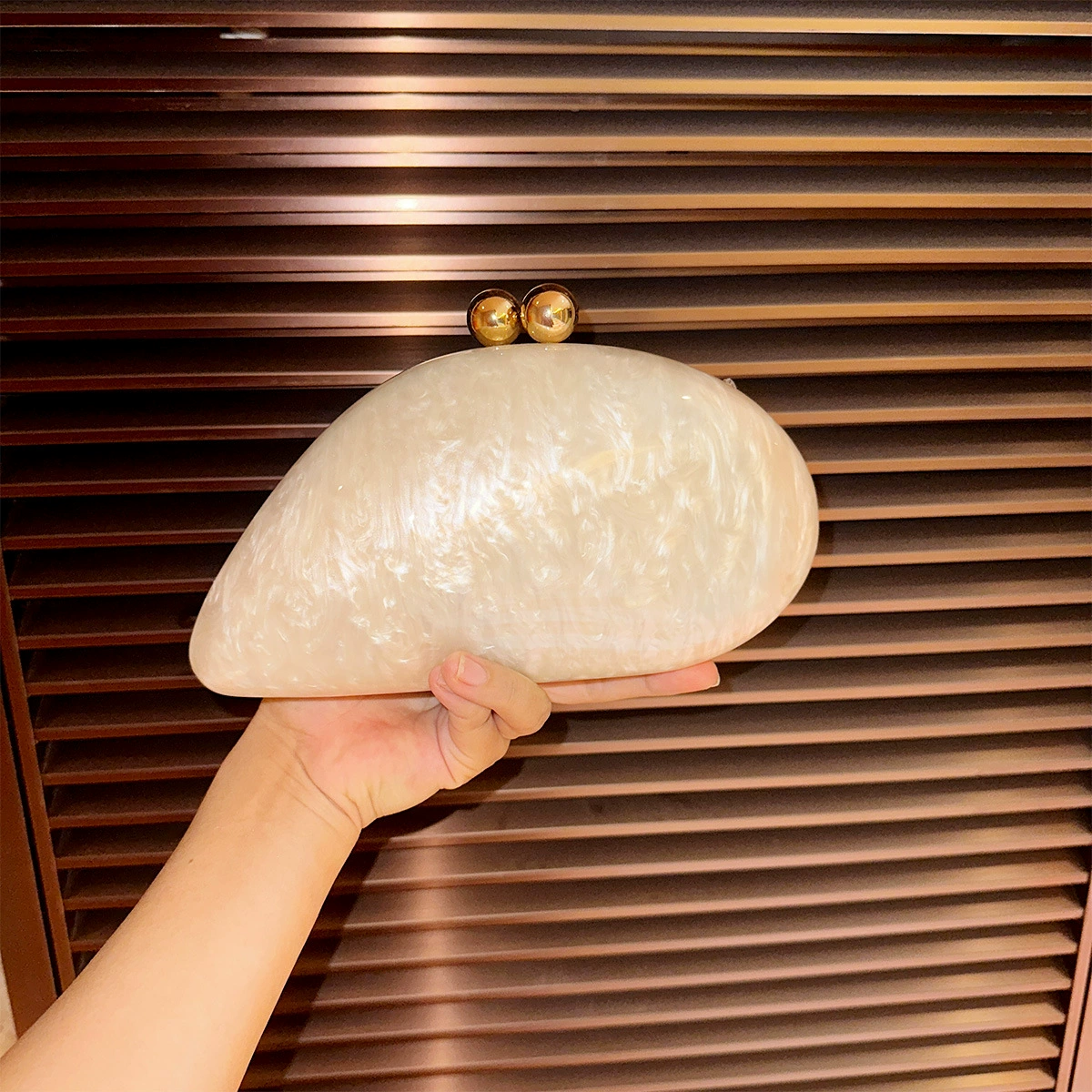 Acrylic bag strap, small clutch bag, chain, for import, food bag, chain bag