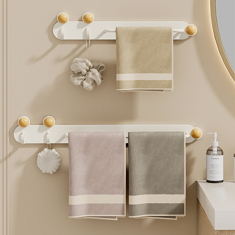 Rack de toallas de aire minimalista para inodoro sin agujeros colgantes para estante de almacenamiento de inodoro colgado en la pared