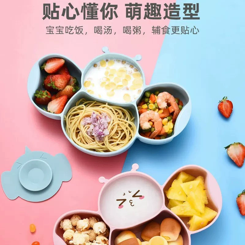 Children's dinner plate for supplementary food, tableware, set