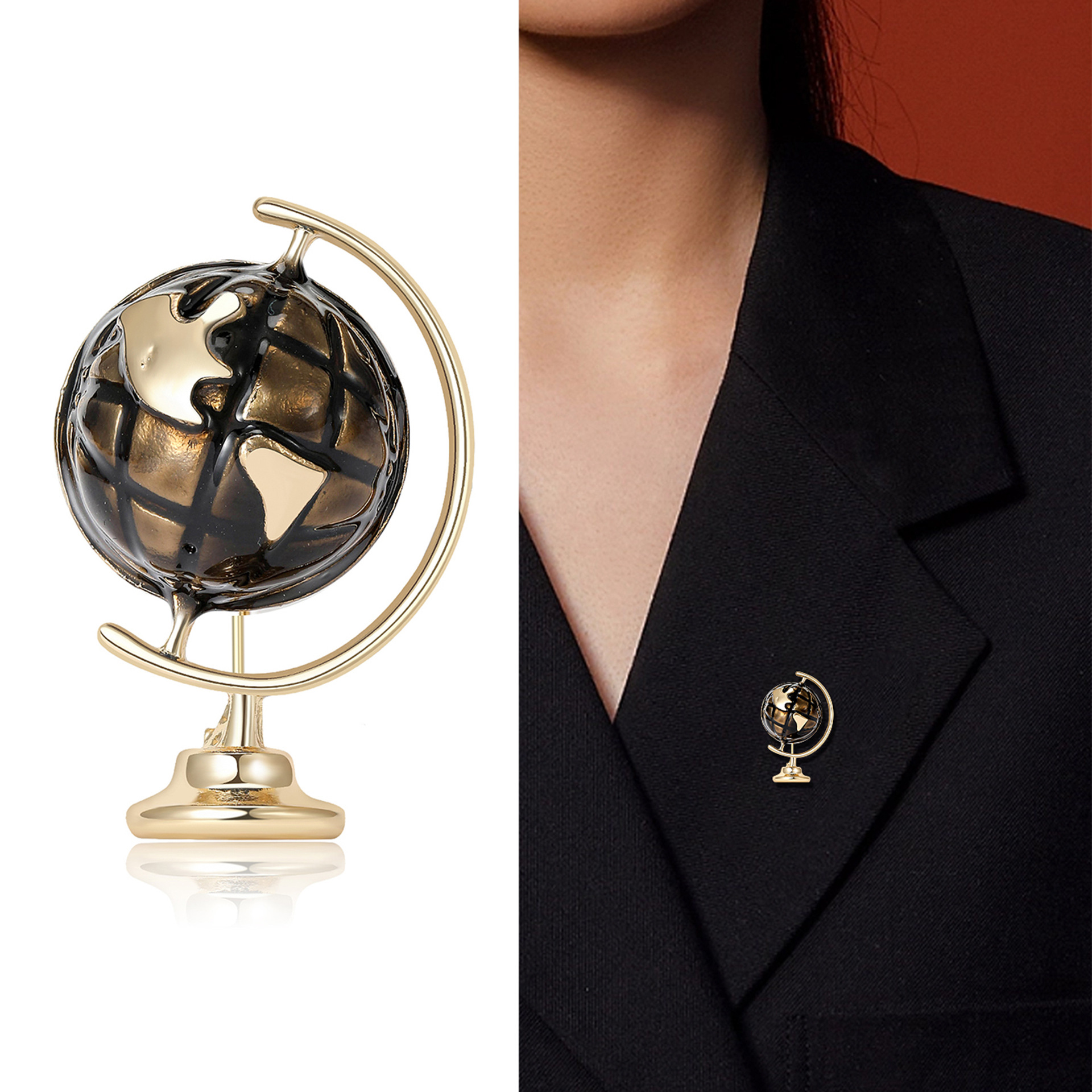 Simple Style Pin Earth Alloy Enamel Women's Brooches