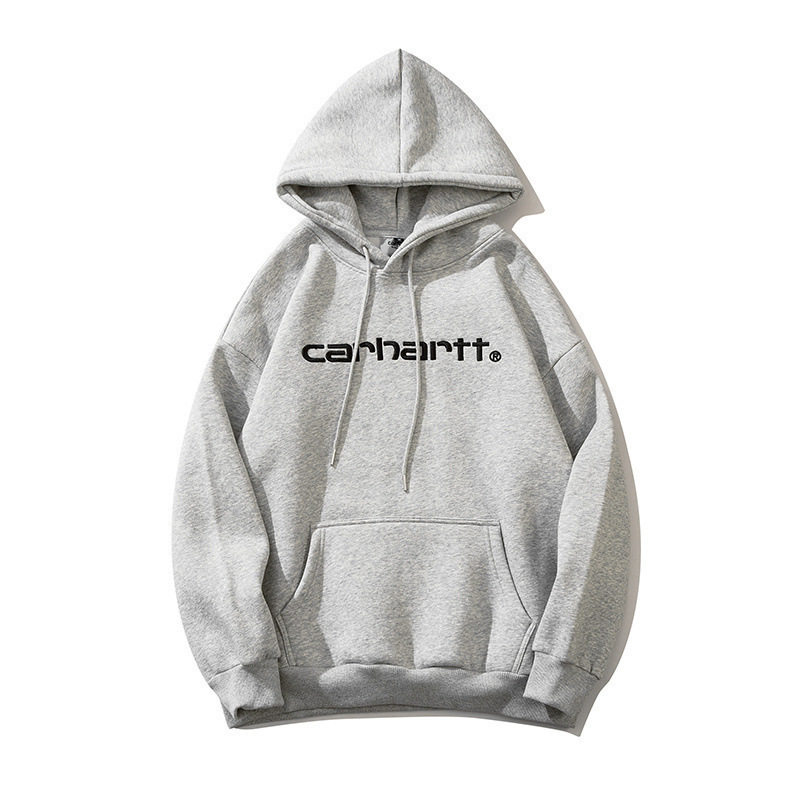 European and American Trendy Brand Carhartt Classic Letter Print Men's and Women's Loose Hooded Fleece Hoodie Sweatshirt European and American Trendy Brand Carhartt Classic Letter Print Men's and Women's Loose Hooded Fleece Hoodie Sweatshirt