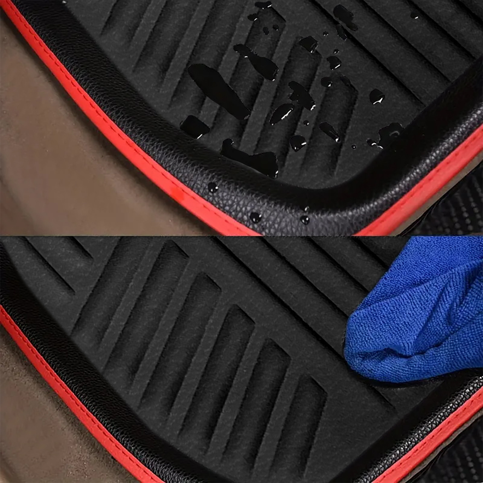 Cross-border bestseller: PVC waterproof and wear-resistant car floor mats, universal four-piece set, driver's side floor mat, car floor mats