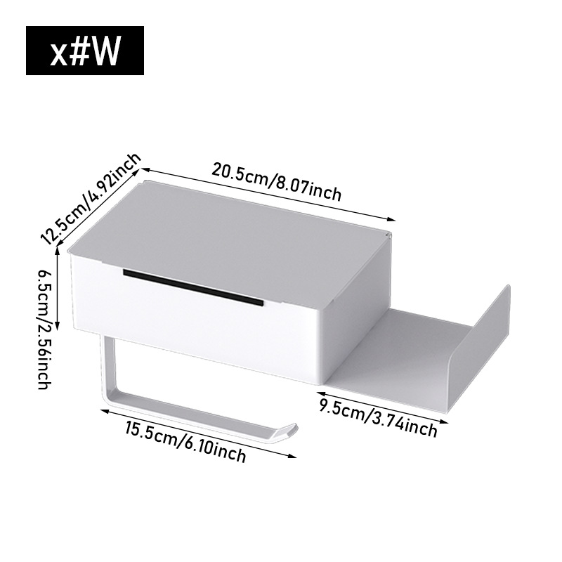 Baño transfronterizo inodoro caja de pañuelos de acero inoxidable titular de pañuelos inodoro montado en la pared papel higiénico titular de papel higiénico para el hogar
