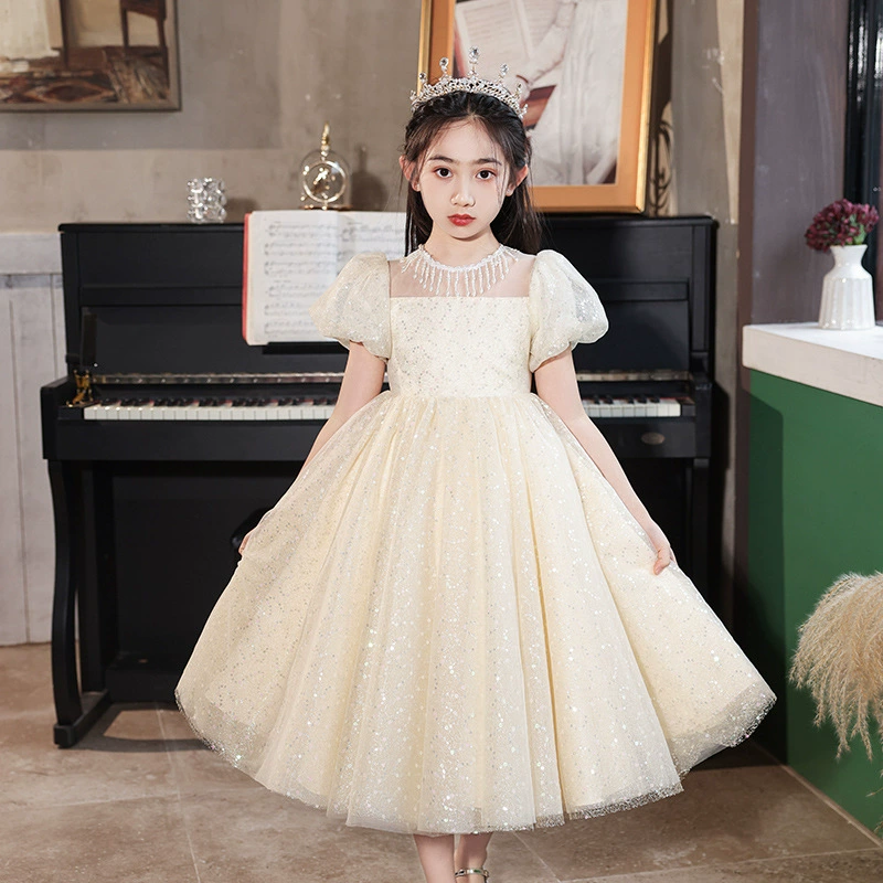 Summer small princess costume, wedding dress, elite piano, tutu skirt