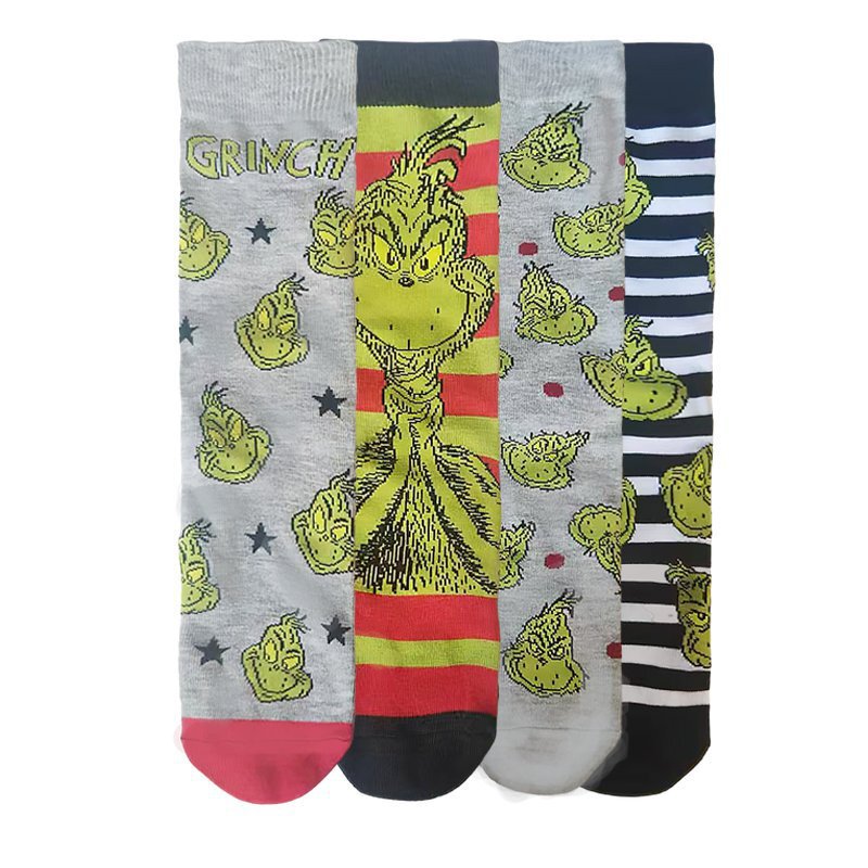Cotton holiday tiktok gift Christmas monster fashion socks men's socks foreign trade manufacturers men's wholesale women's cross-border socks