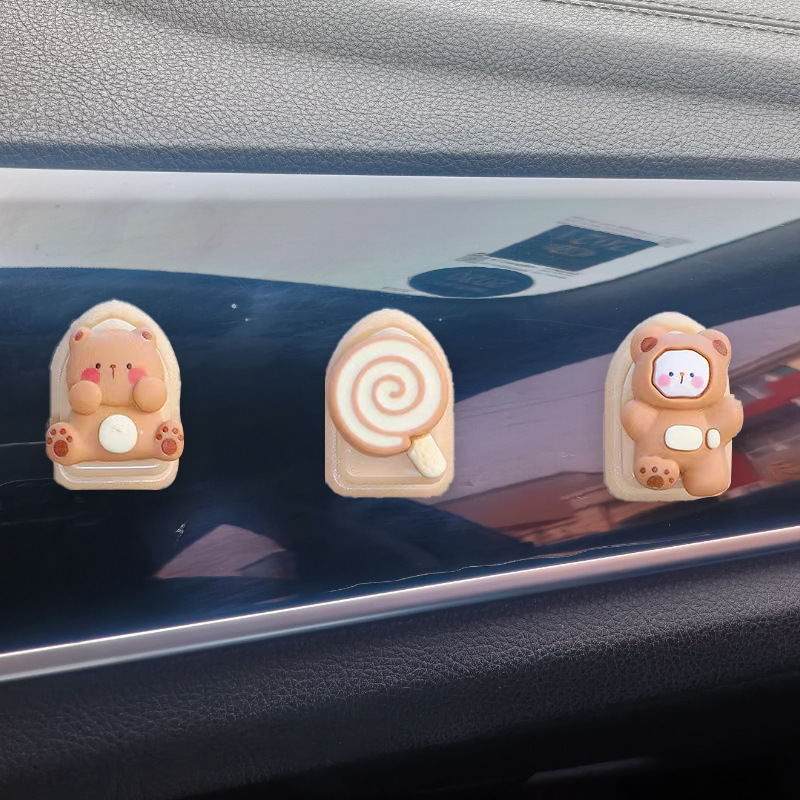 Gancho para coche, lindo y multifuncional en la primera fila, gancho pequeño para coche, dama, celebridad de Internet, gancho adhesivo para copiloto en coche, gancho para colgar