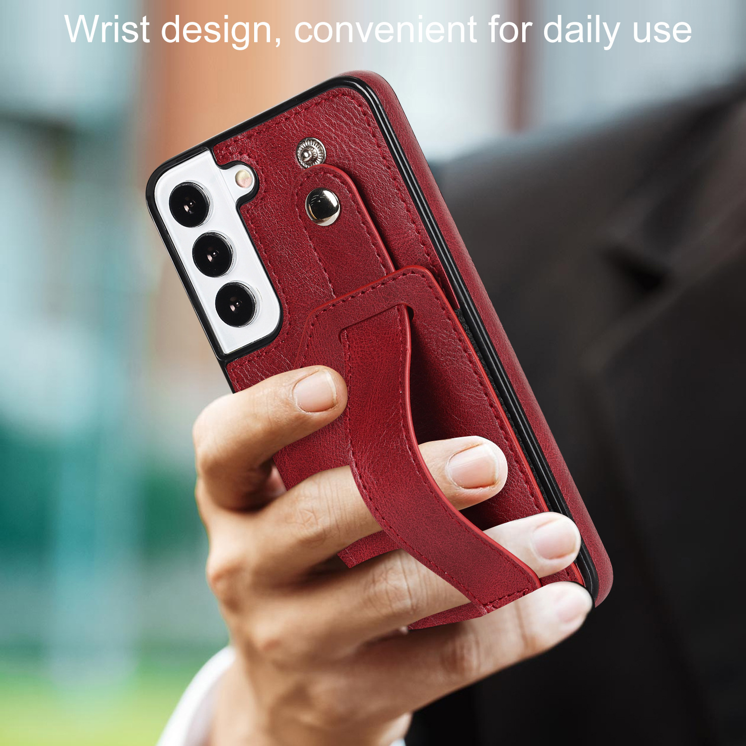Handyhülle Für Samsung A53 Mit Armband Und Kartenfach Aus Leder_voghion.com