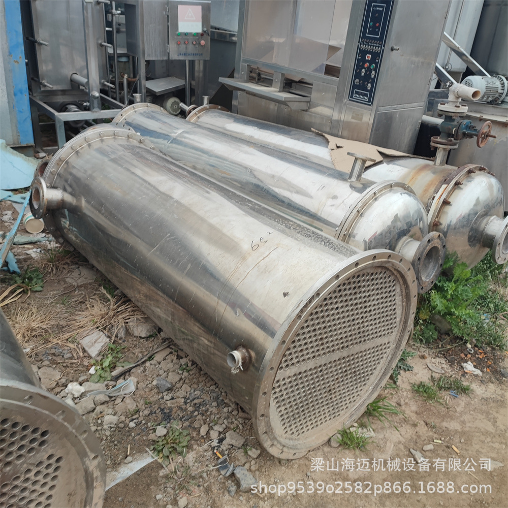10平方列管不锈钢冷凝器 化工食品钛材换热器 强制循环挥发冷凝器