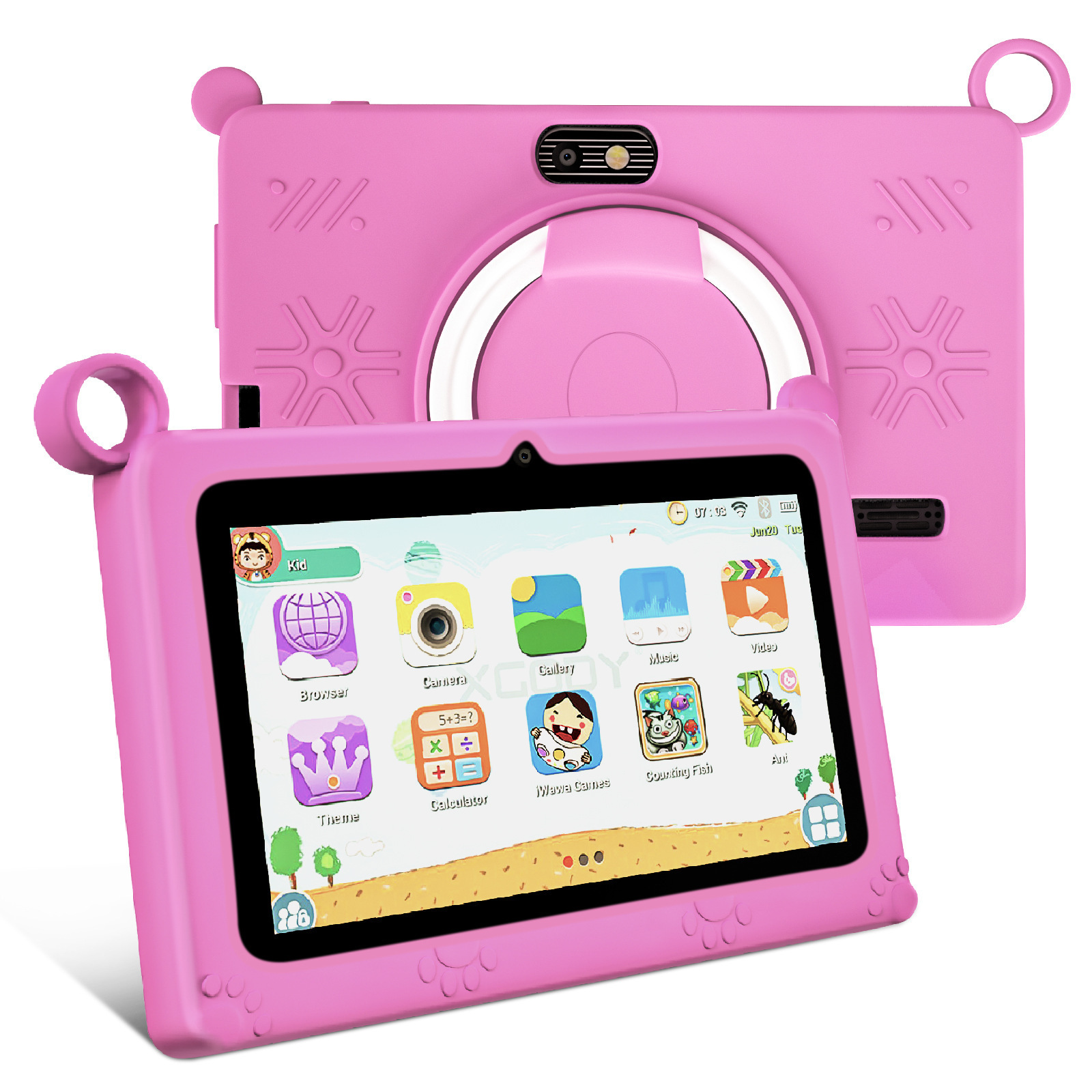 Factory Direct Delivery, Anti-Drop 7inch Children's Tablet Wifi Version, Mini-Games, Cross-Border Foreign Order, 4+64 Android 15