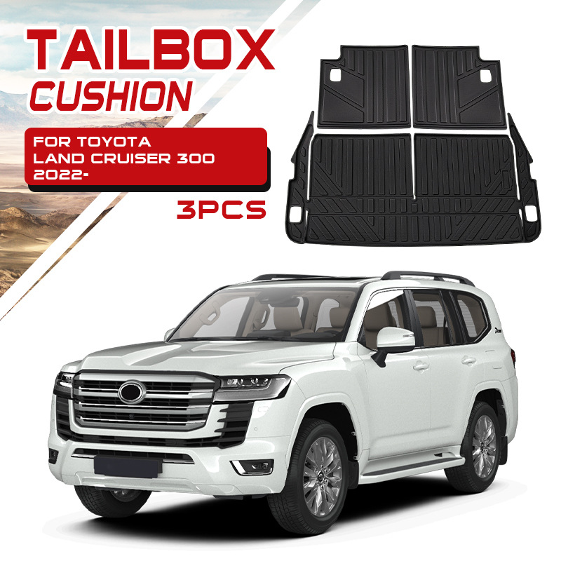 Txinrui adecuado para Land Cruiser lc300 Land Cruiser Alfombrilla impermeable para automóvil especial TPE productos para pies