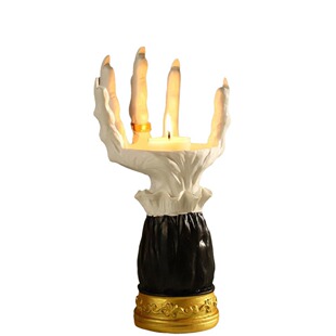 Cross Border Easter Horror Palm Lampstand Desktop Decoration Halloween Palm Candlestick Holiday Scene Atmosphere Decoration