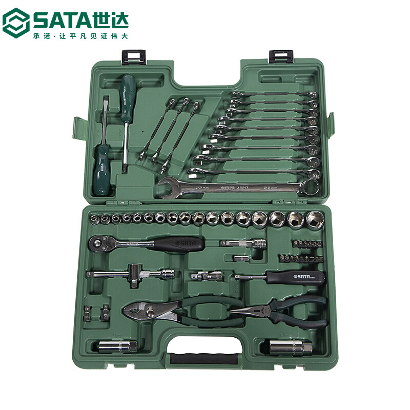 世达 09942件快修店汽保机修組套汽修综合组套汽保工具棘轮套筒扳手