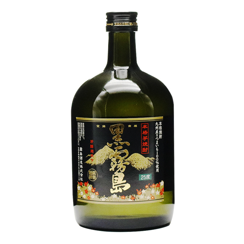 洋酒日本原装进口黑雾岛本格甘薯烧酒720ml25度 雾岛酒造株式会社