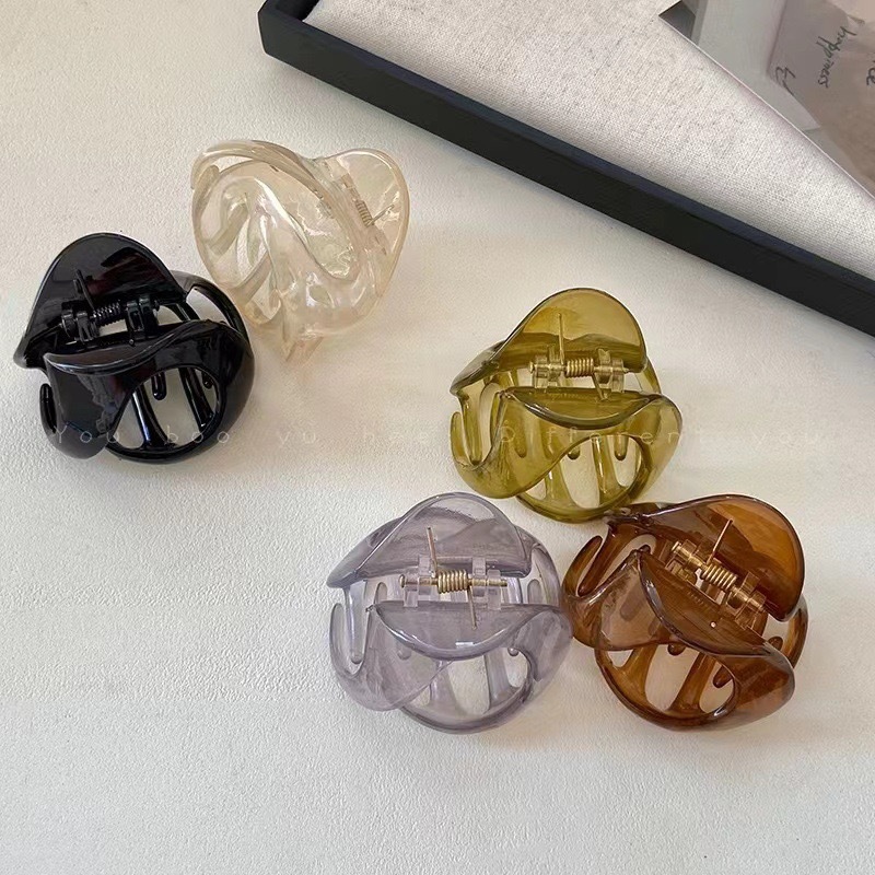 Special-Shaped Pumpkin Hair Clip Women's High-End Hair Clip 2025 New Classy Shark Clip Small Clip Hair Accessories on the Back of the Head