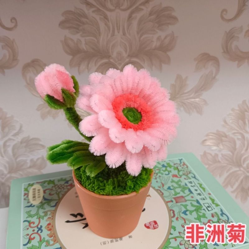 DIY材料包扭扭棒小盆栽系列,摆到哪里都可爱多款自由选择手工编织|undefined