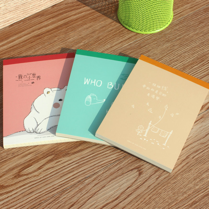 Green Card Ichiban Scratch Pad 70 Square notebook A6 Notepad Hand drawn Minute book blank Hand book