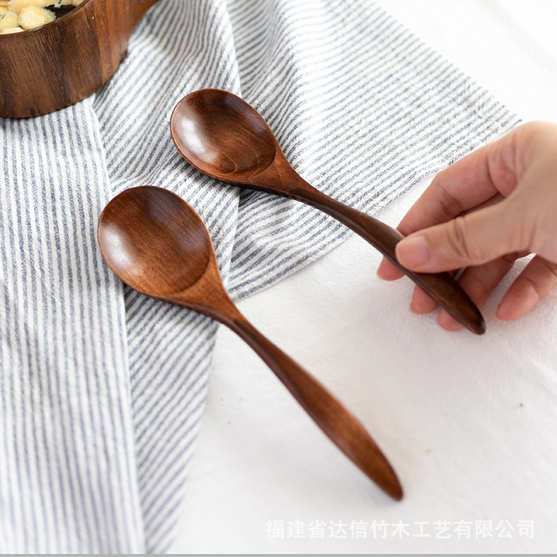 Daxin bambú cuchara de cola de ratón de madera 17 días de pintura grande cuchara pequeña cuchara de madera cuchara mezcladora doméstica al por mayor