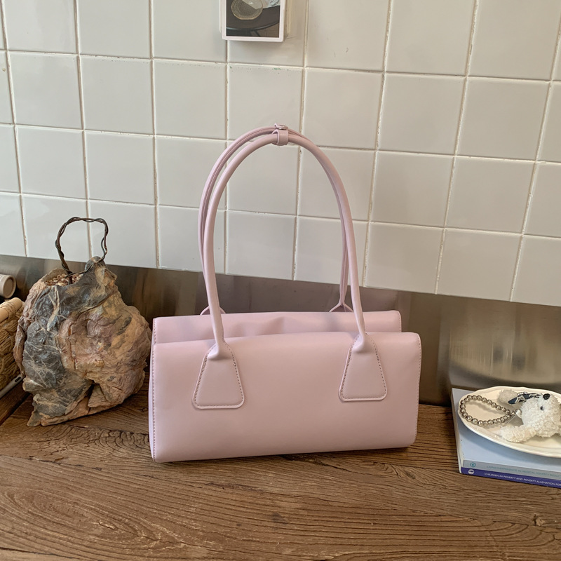 Bolsa de almohada fresca retro de gran capacidad, bolso de hombro de moda extranjera, textura coreana, bolso de moda diaria.