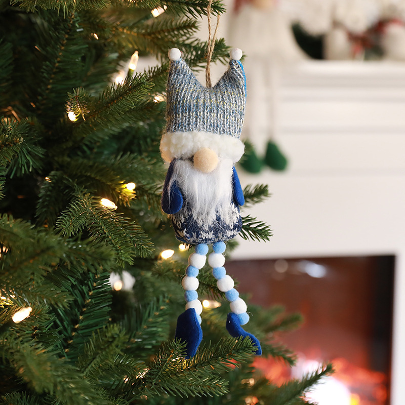 [Selección exclusiva] decoraciones de Navidad Santa colgante colgante de peluche calcetines de Navidad string colgante árbol de Navidad