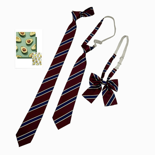 School supply sense Japanese JK tie female accessories decoration dk uniform bow tie hand-tied college style burgundy striped tie